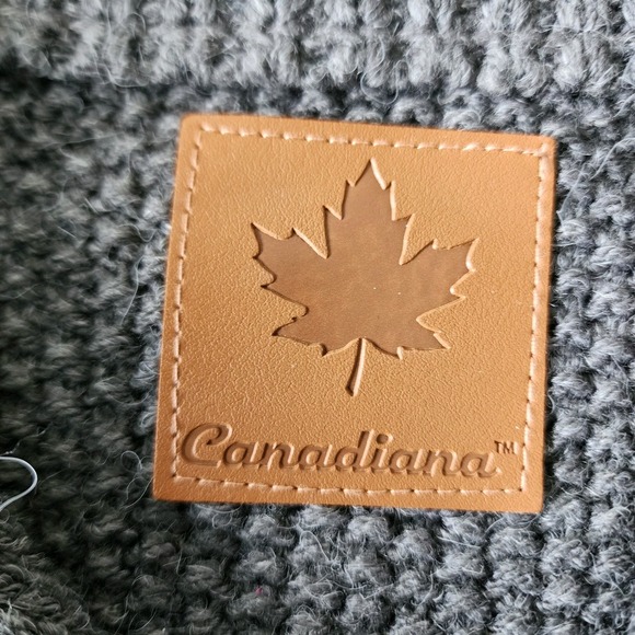 Canadiana Cable Knit Sweater Mens XL 1/4 Zip Preppy Office Fisherman Hipster‎ - Picture 9 of 16